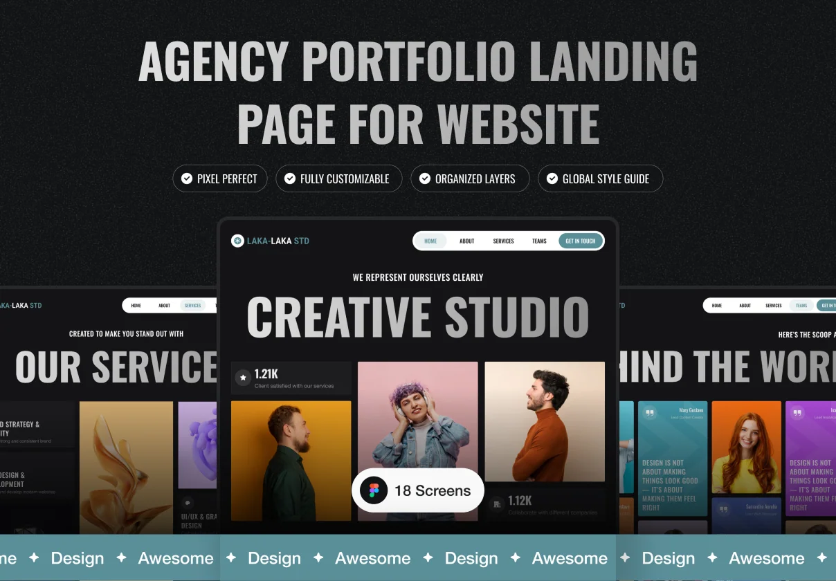 Agency Portfolio Landing Page For Website