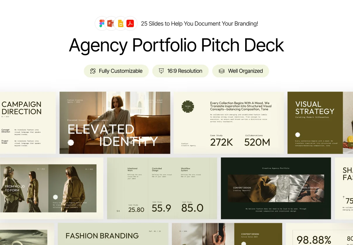 Agency Portfolio Pitch Deck Template