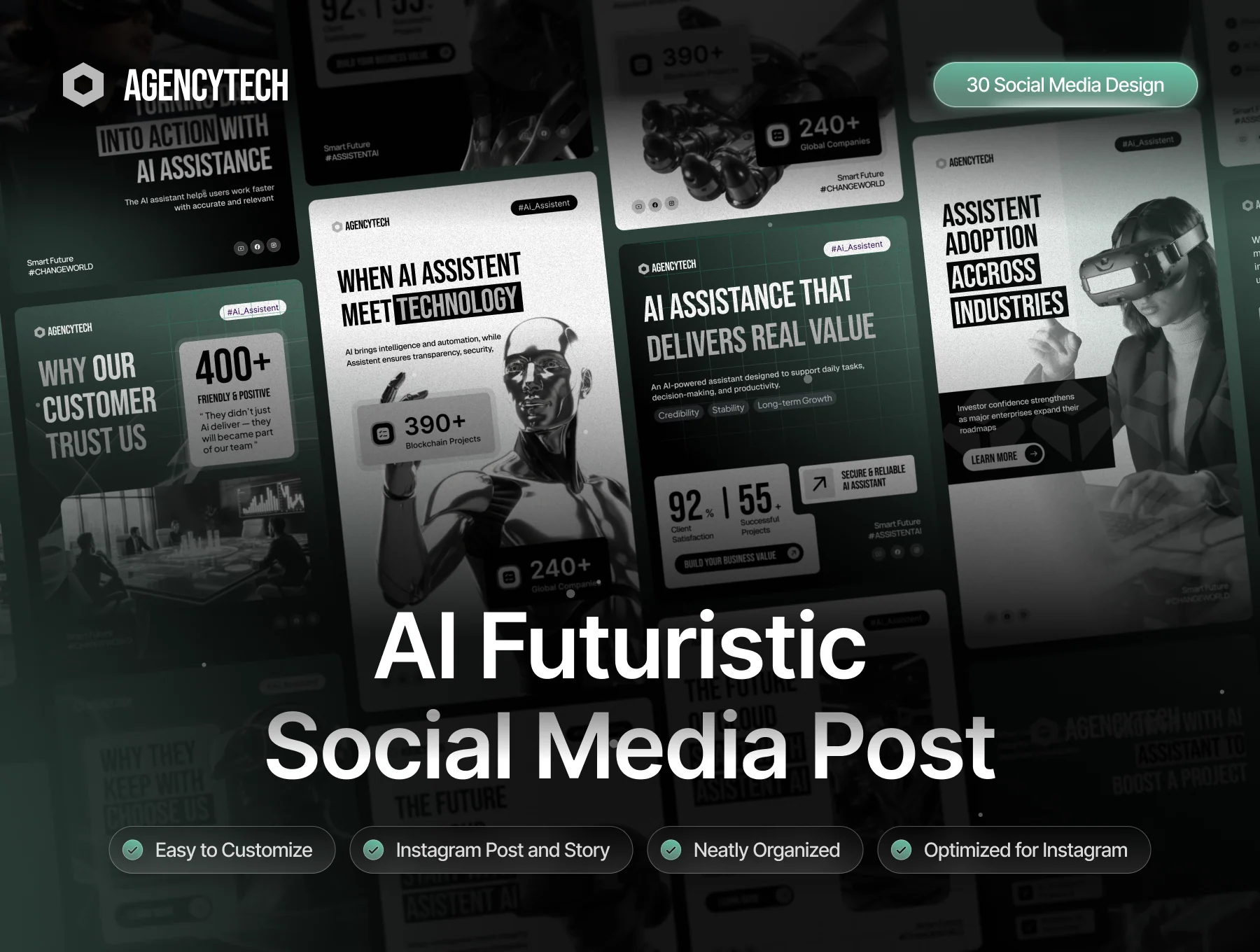 AgencyTech - AI Assistant Social Media Kit