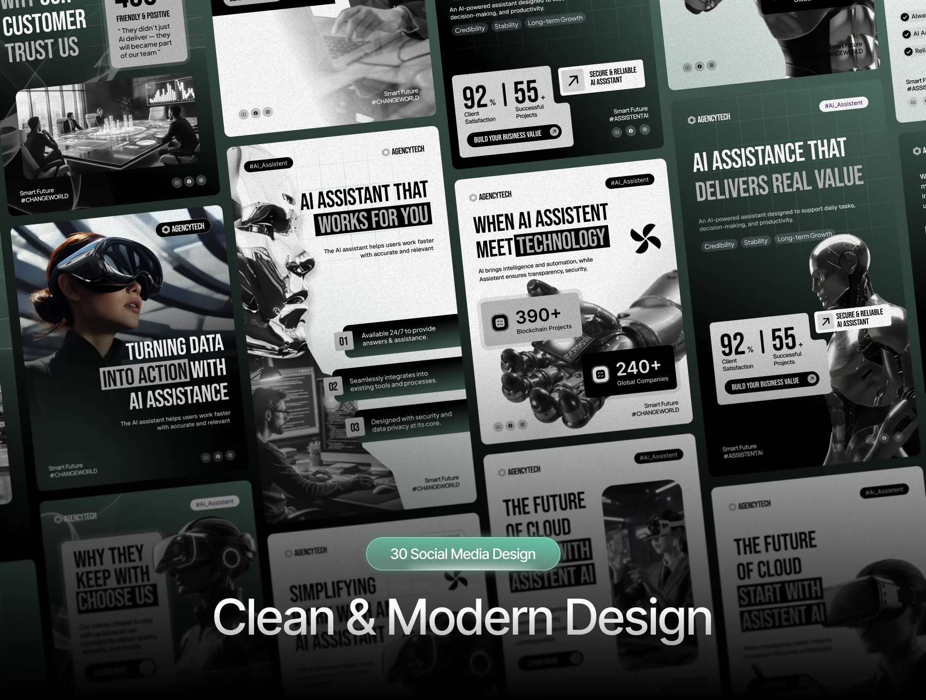 AgencyTech - AI Assistant Social Media Kit 3