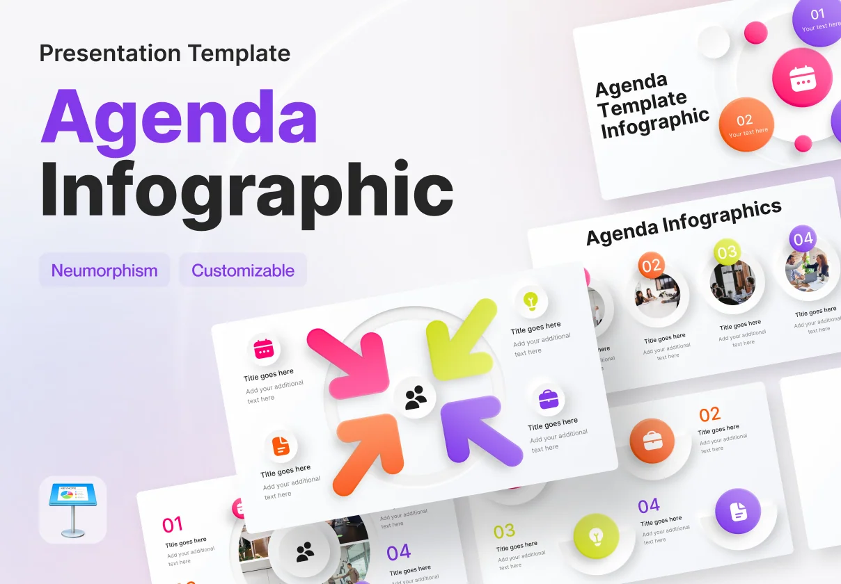 Agenda Infographic Keynote Presentation Template