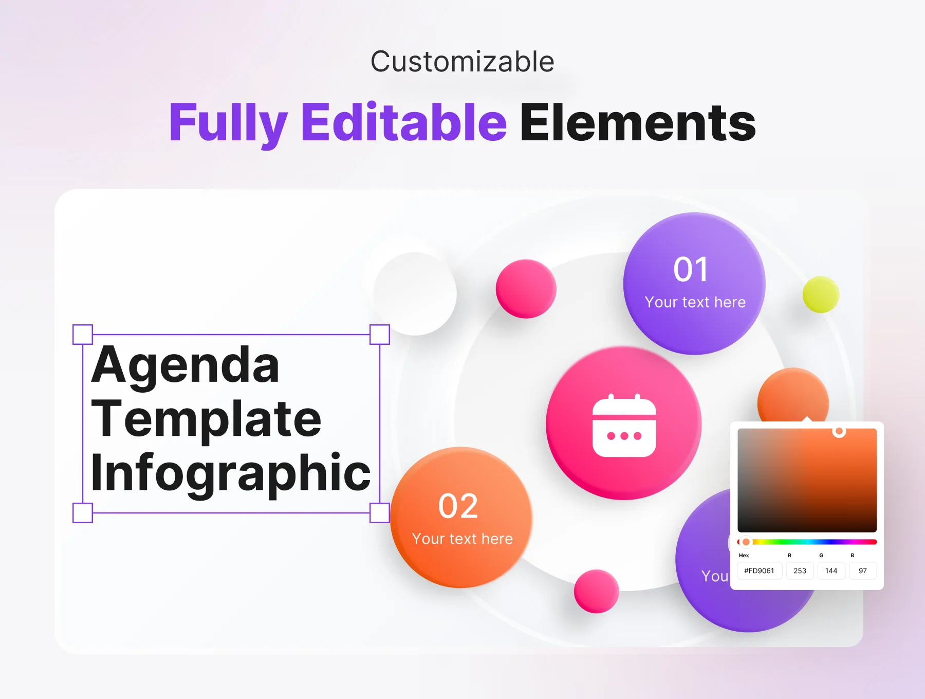 Agenda Infographic PowerPoint Presentation Template 5