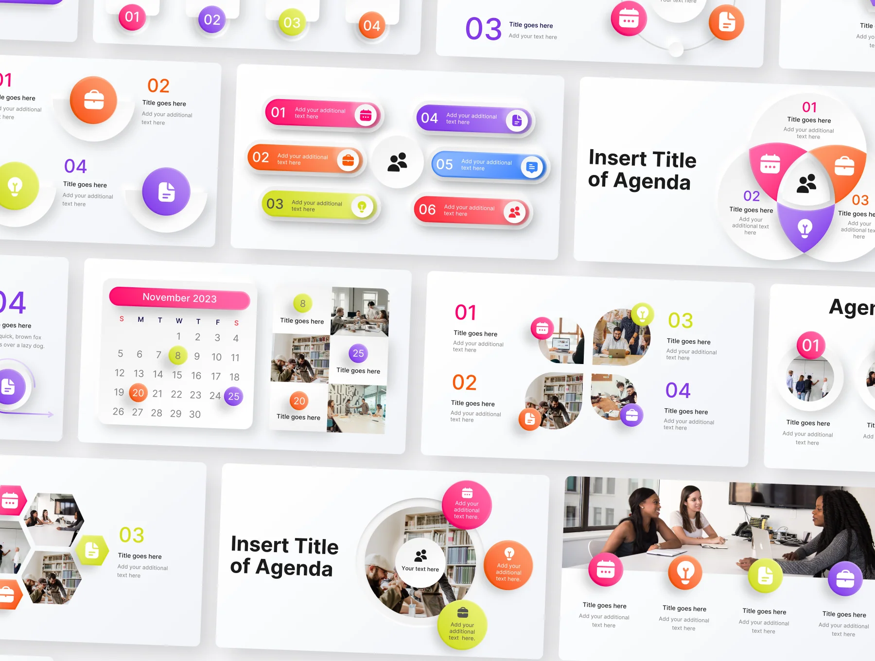 Agenda Infographic PowerPoint Presentation Template 8