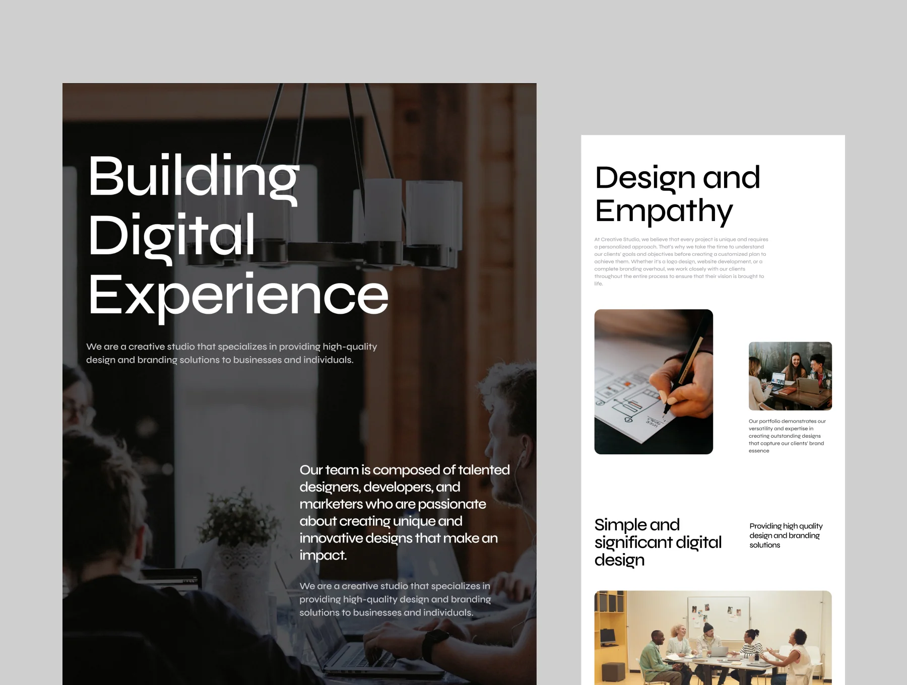 Agenlio - The Unique Portfolio Template 2