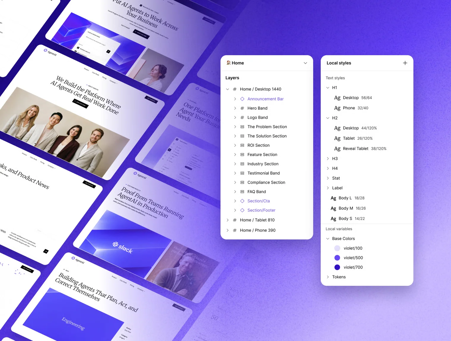 AgentAI: AI Agent SaaS Website UI Kit 5