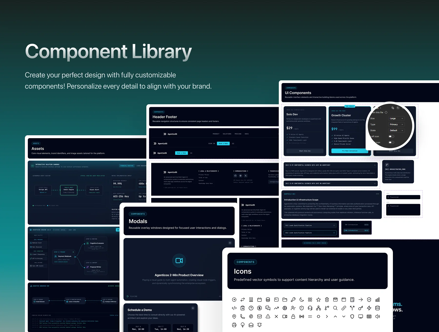AgenticOS - AI SaaS Website UI Kit 4