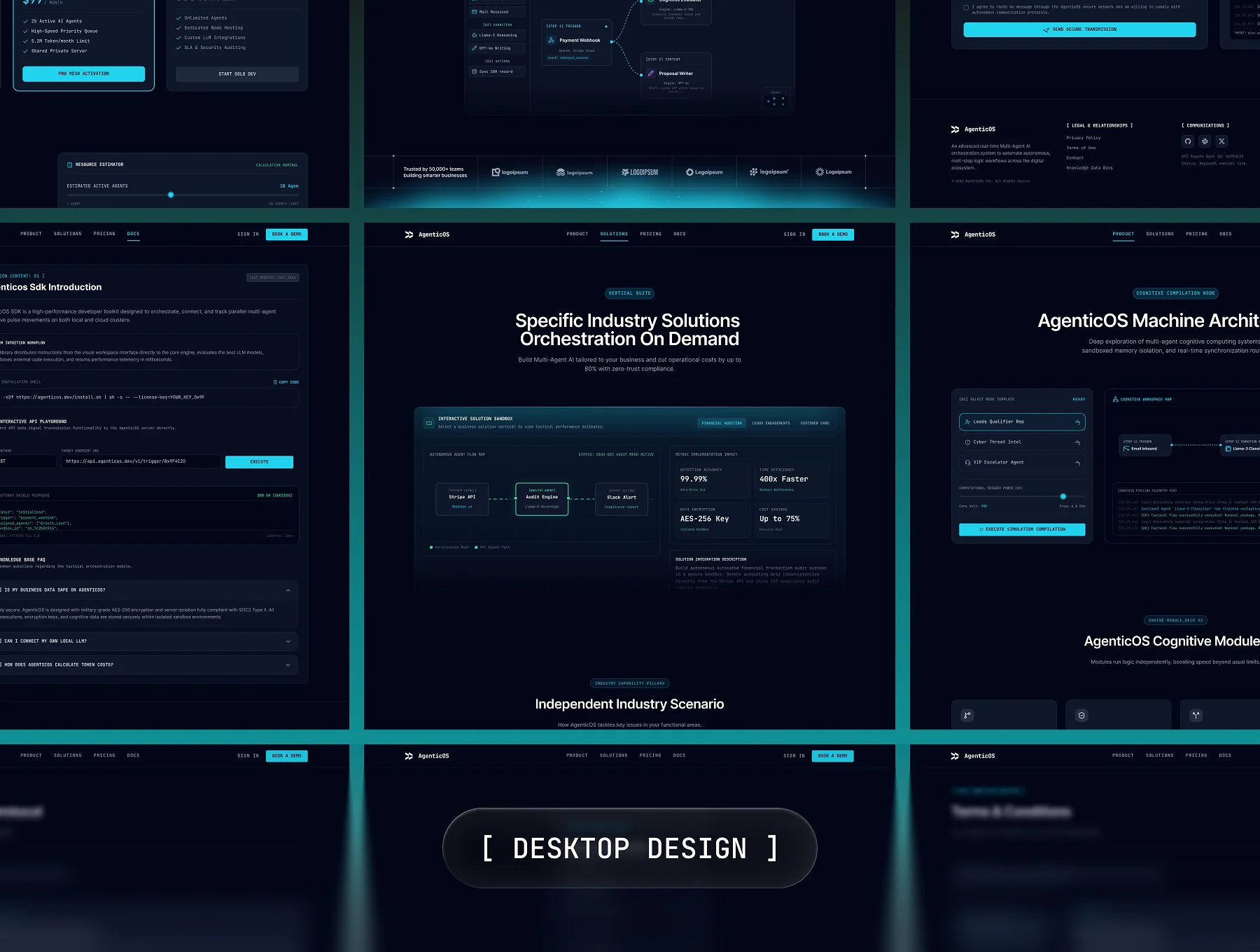 AgenticOS - AI SaaS Website UI Kit 5