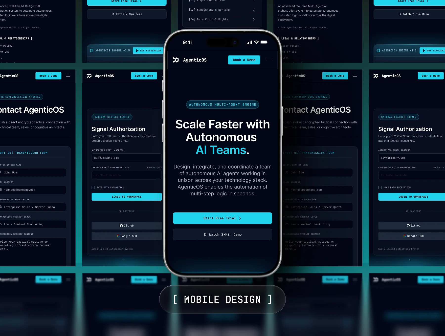 AgenticOS - AI SaaS Website UI Kit 6