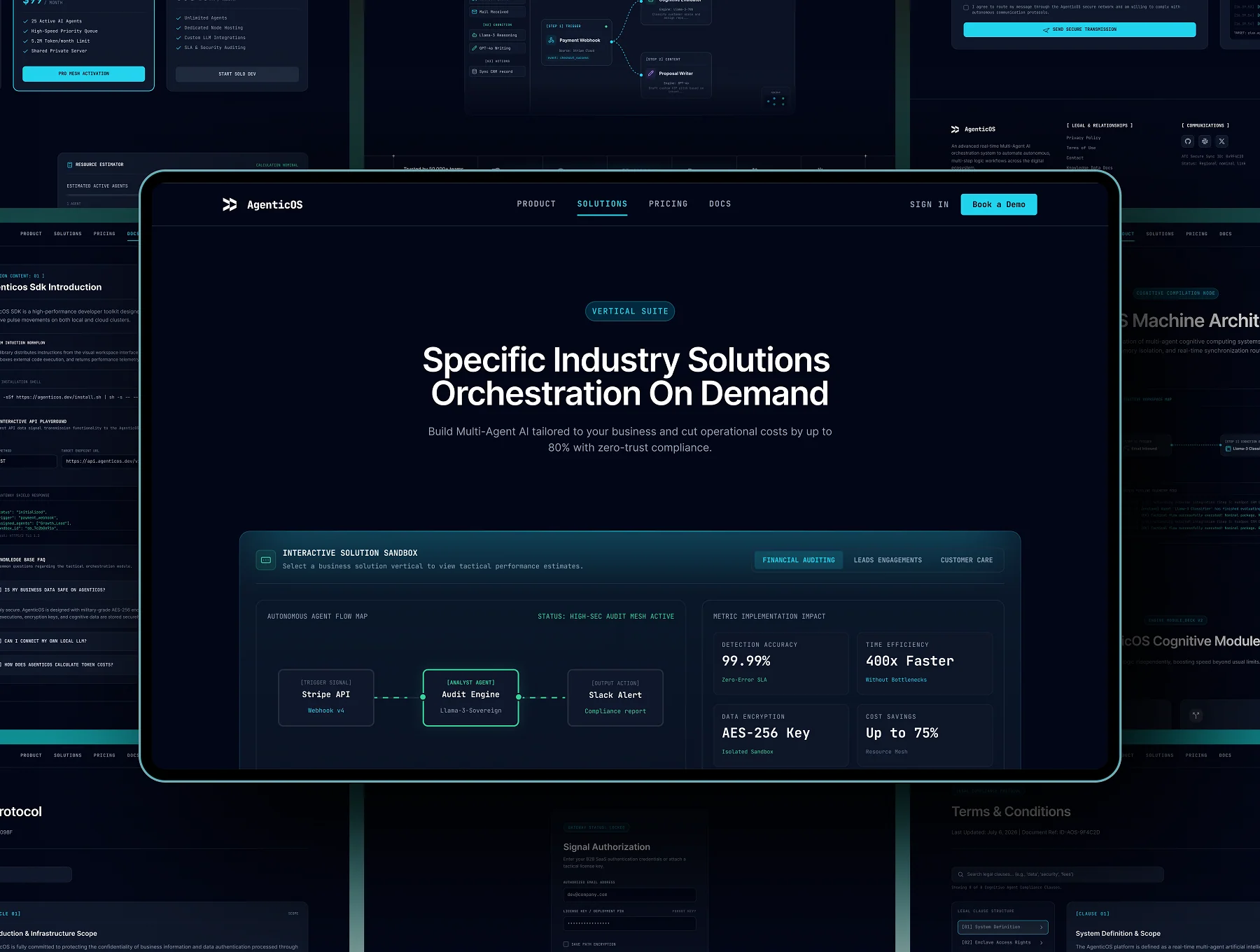 AgenticOS - AI SaaS Website UI Kit 7