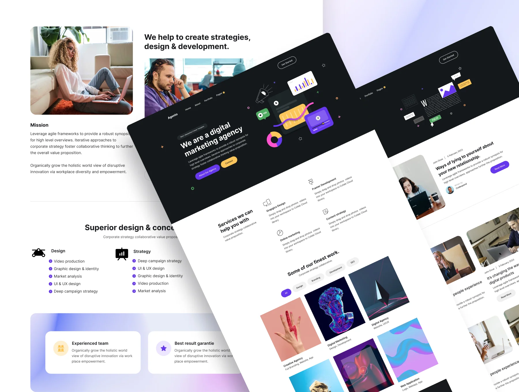 Agento - Agency Website Framer Template 5