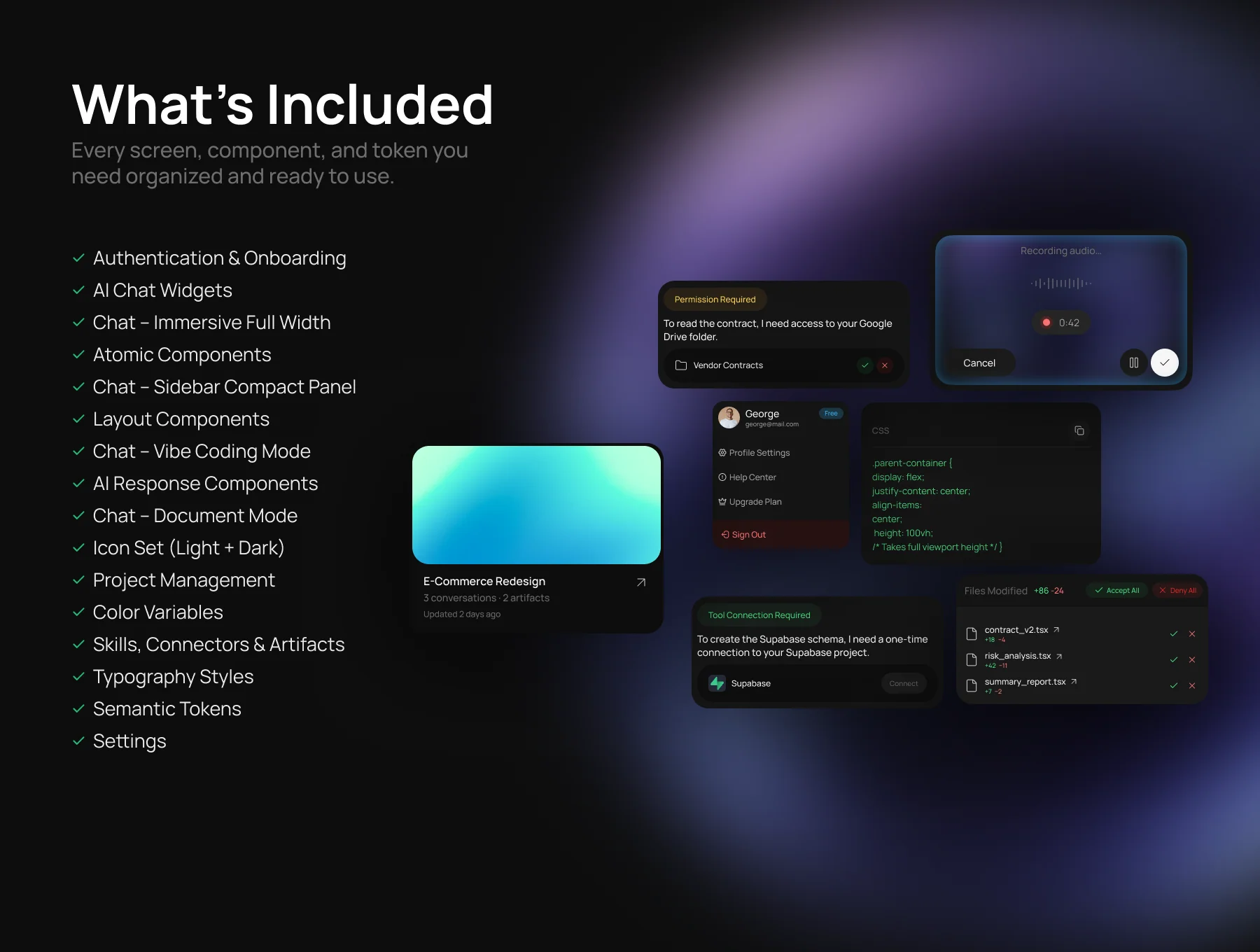 Agentra | AI Chat Interface UI Kit for Figma 3