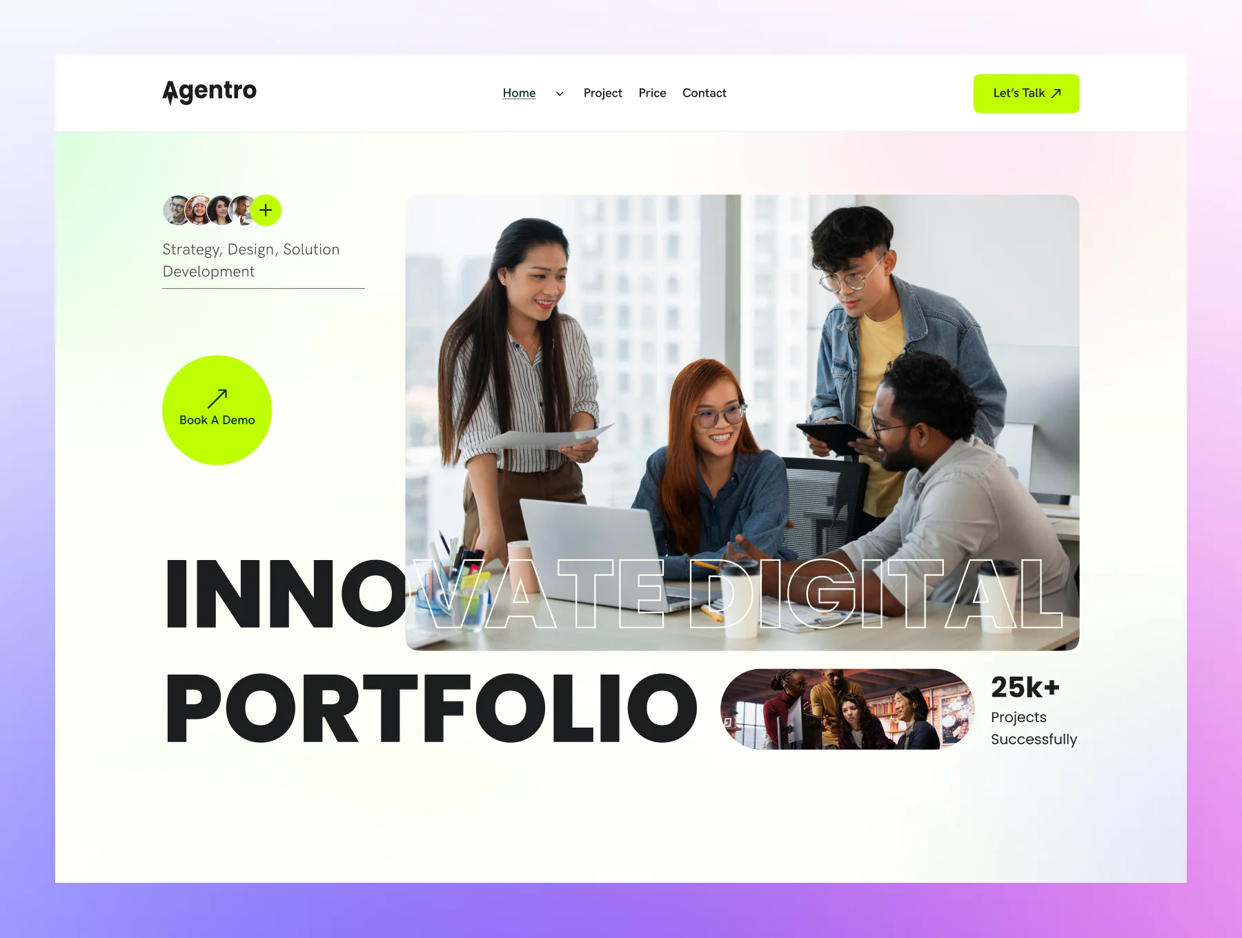 Agentro Creative Digital Agency Portfolio Tamplate