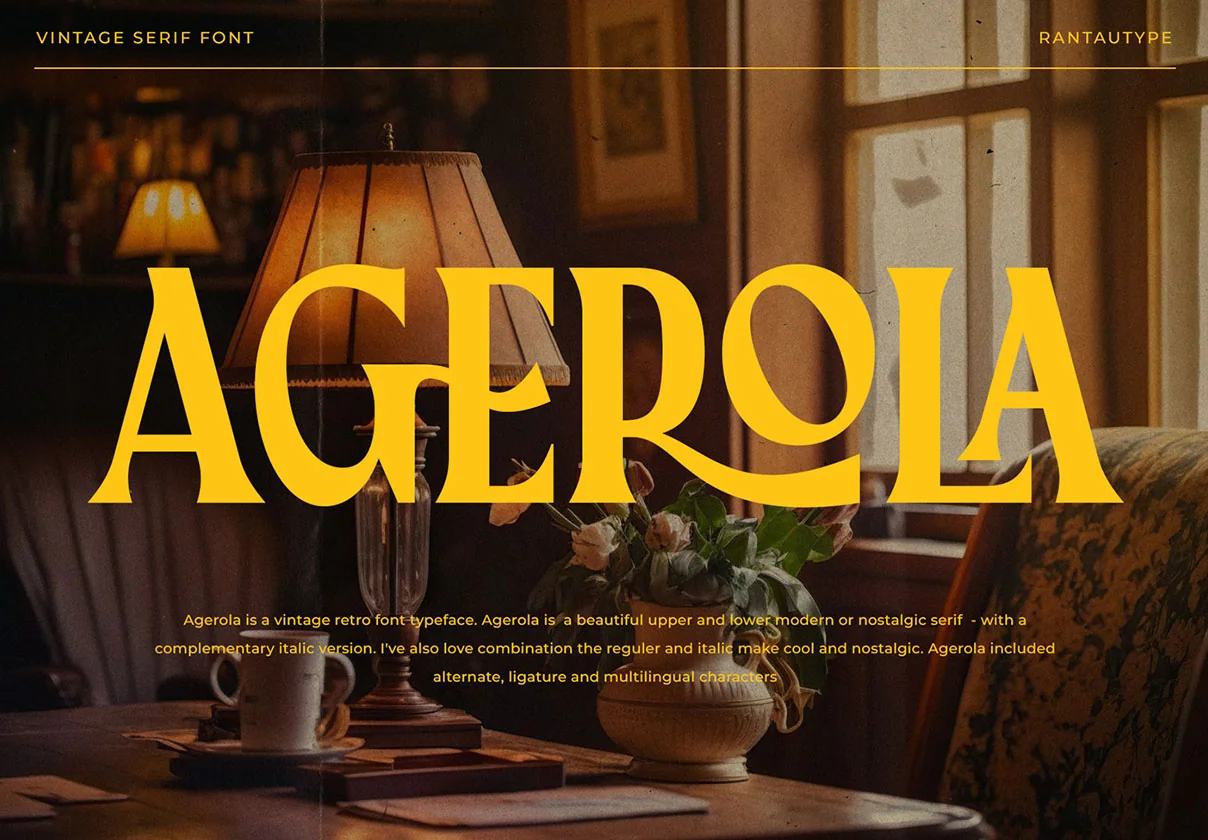 Agerola Retro Font