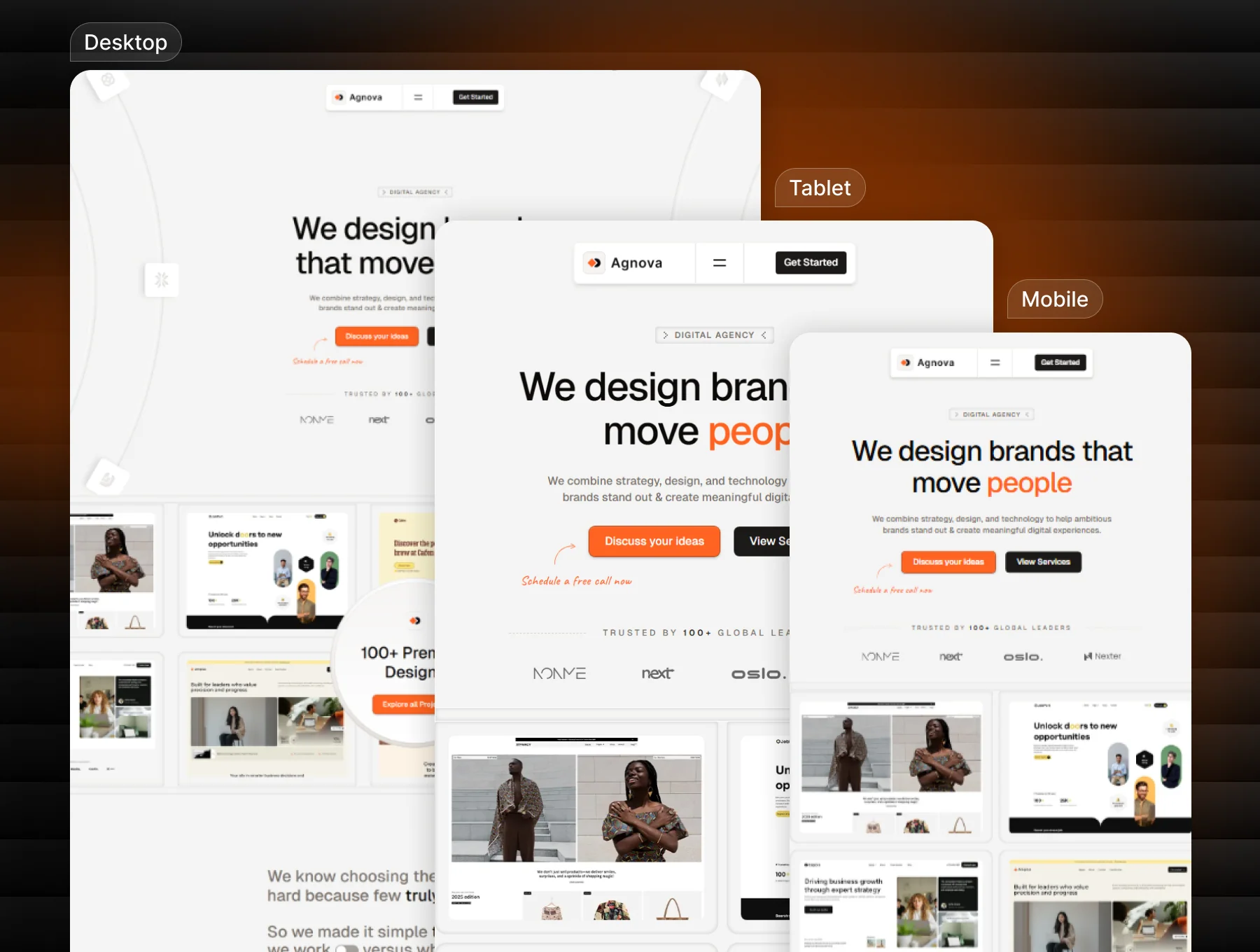 Agnova - Portfolio & Agency Tailwind CSS 4 Template 2