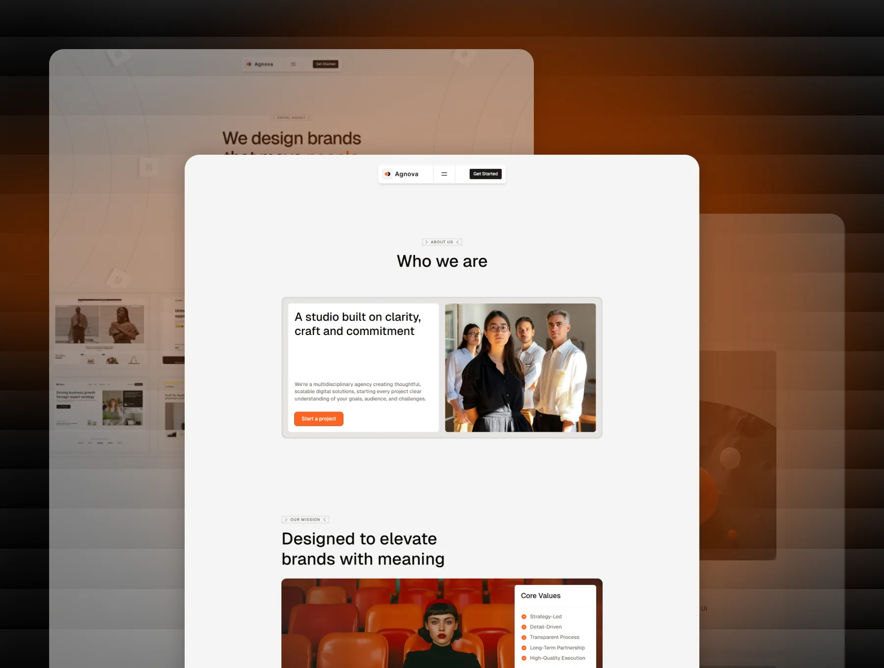 Agnova - Portfolio & Agency Tailwind CSS 4 Template 3