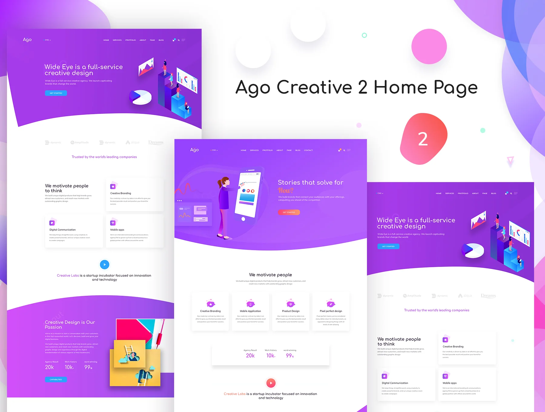 Ago - Creative Agency Template 2