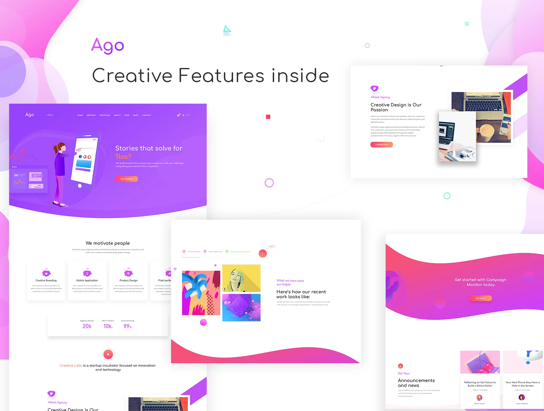 Ago - Creative Agency Template 3