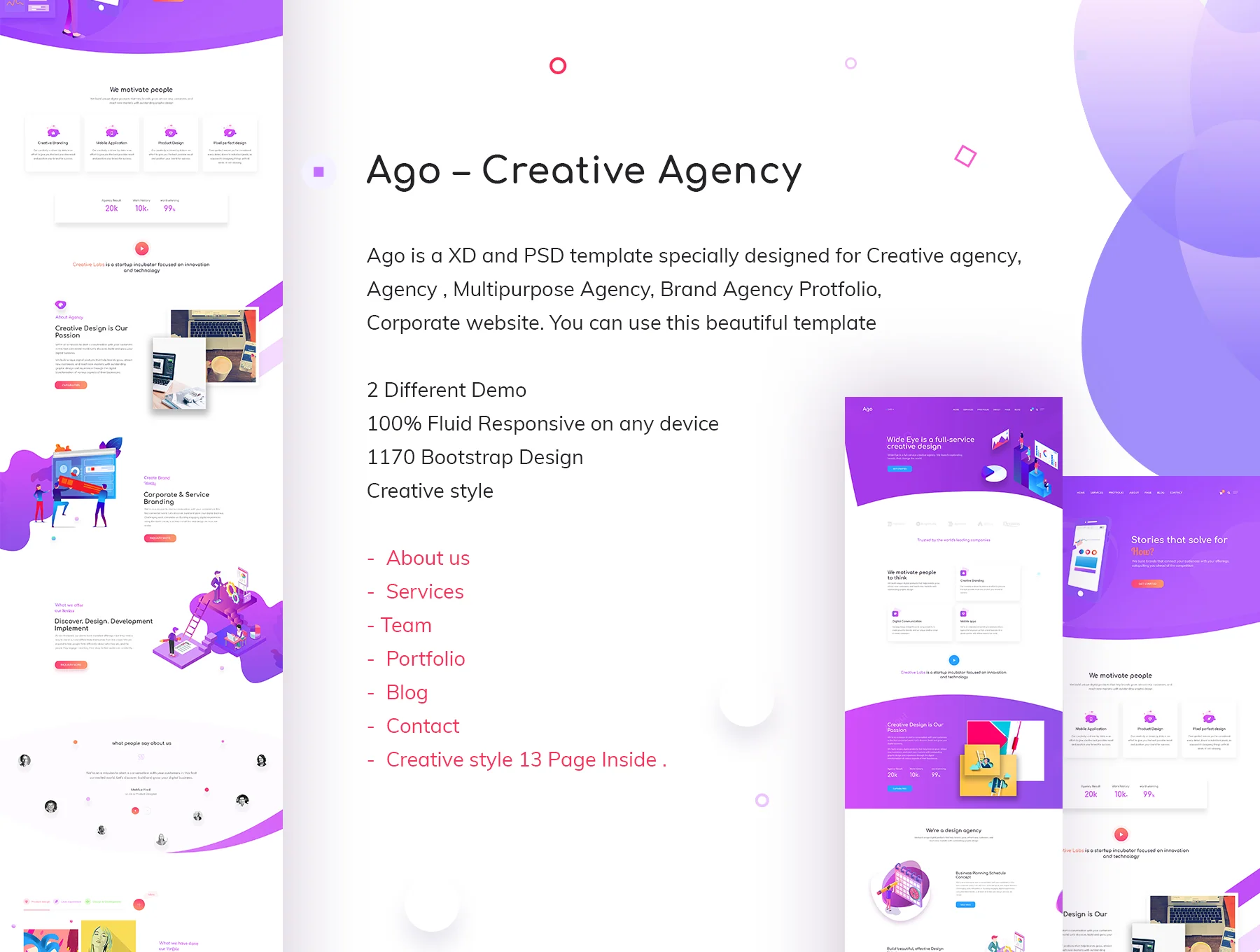 Ago - Creative Agency Template 6