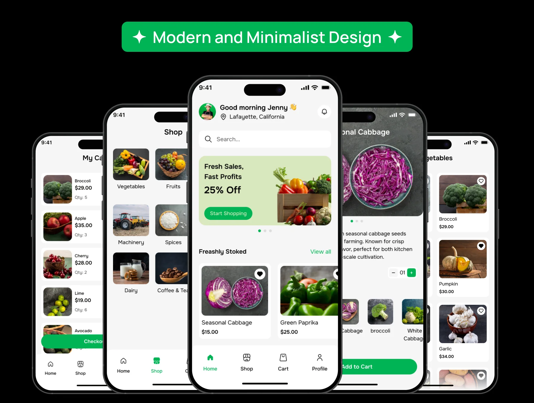 Agri Farming - Agriculture E-commerce Mobile App UI Kit 3