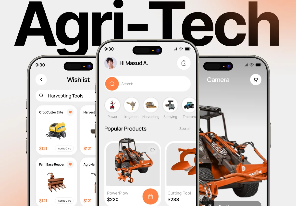 Agri-Tech Ecommerce Mobile UI Kit - Agrovia