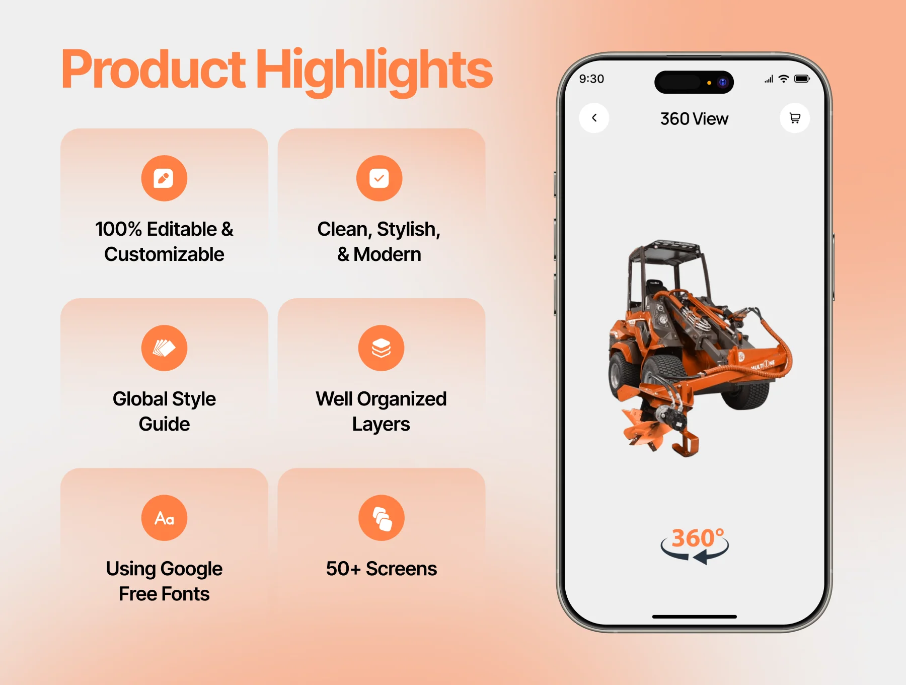 Agri-Tech Ecommerce Mobile UI Kit - Agrovia 2