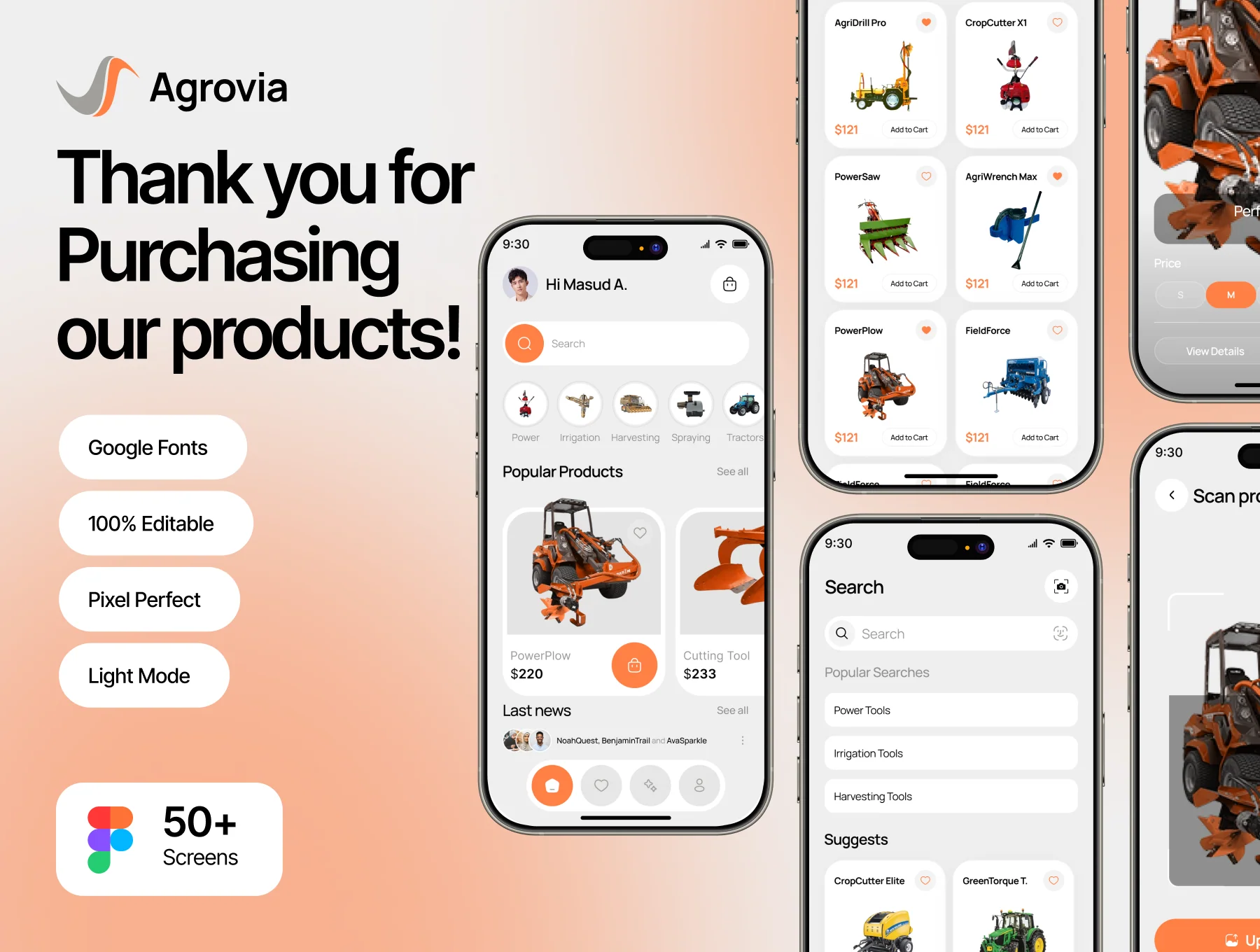 Agri-Tech Ecommerce Mobile UI Kit - Agrovia 6