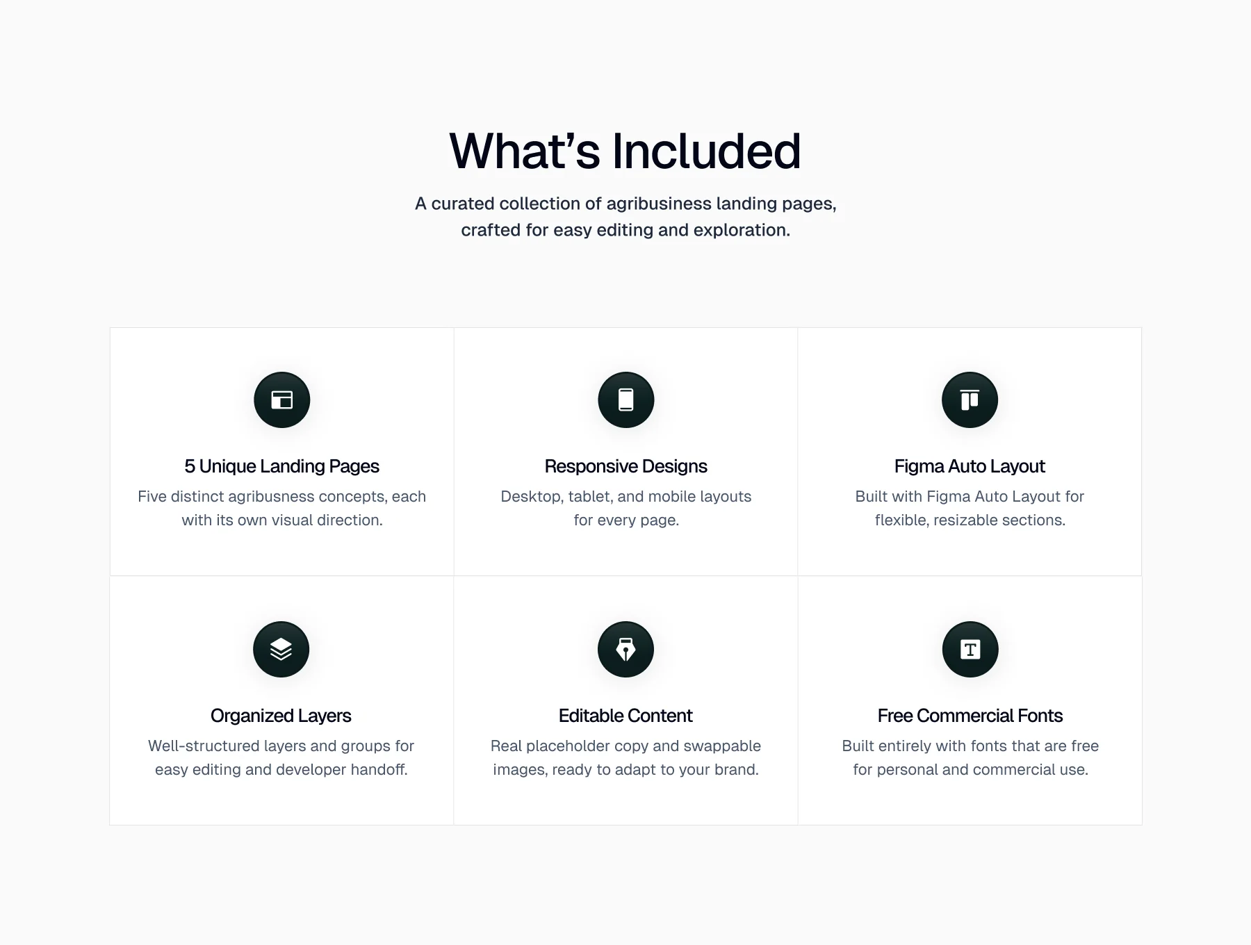 Agribusiness Landing Page UI Kit 2