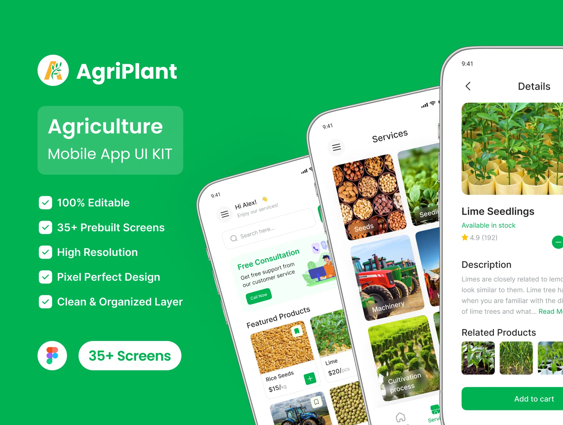 Agriplant - Agriculture App UI Kit