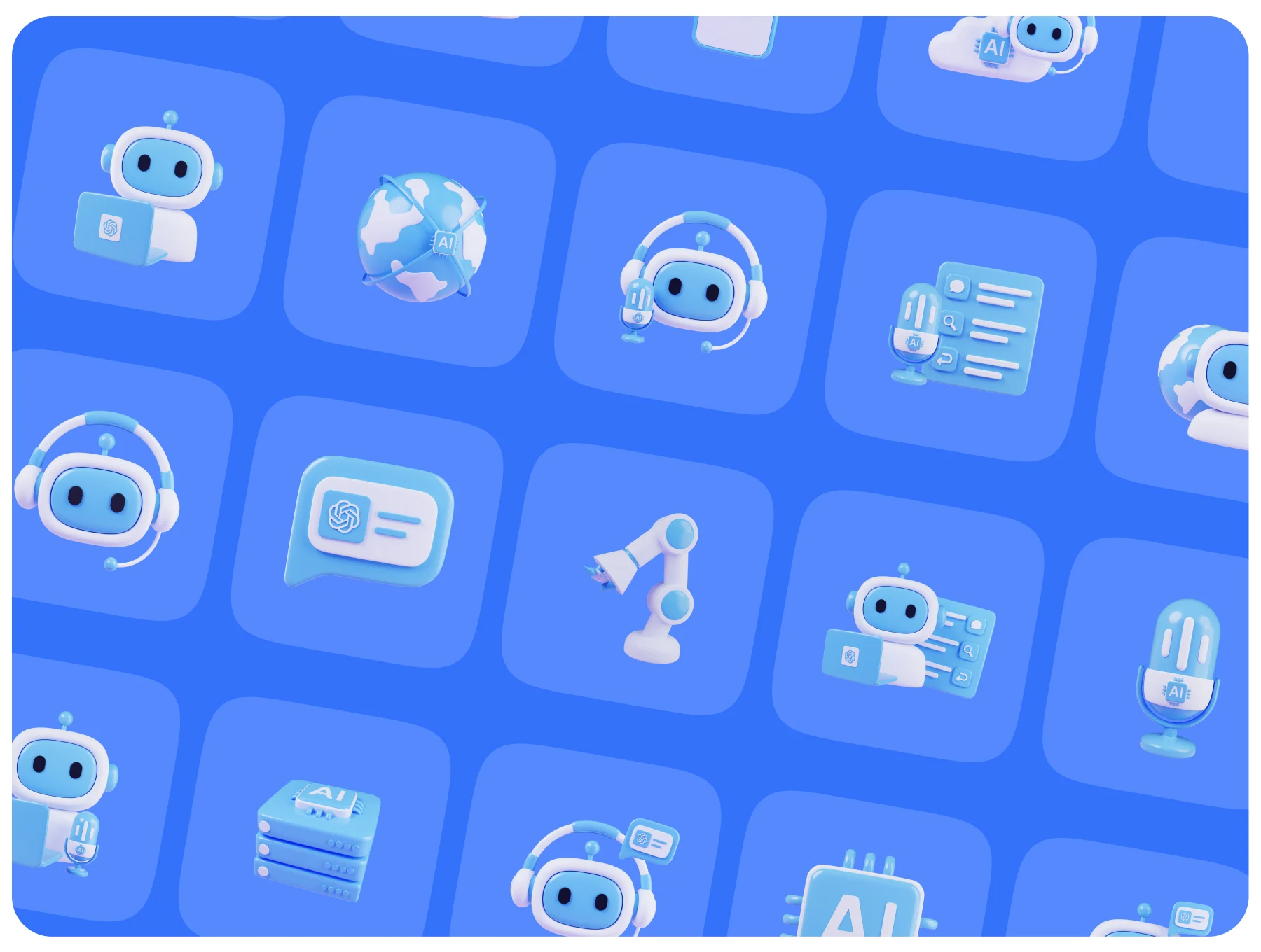AI 3D Icons 4