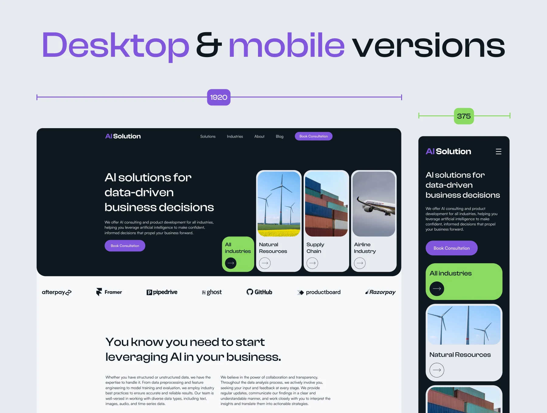 Ai Agency Web UI Kit 2