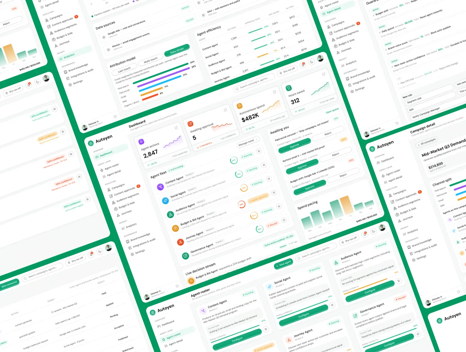 AI Agentic Marketing Automation UI Kit 3