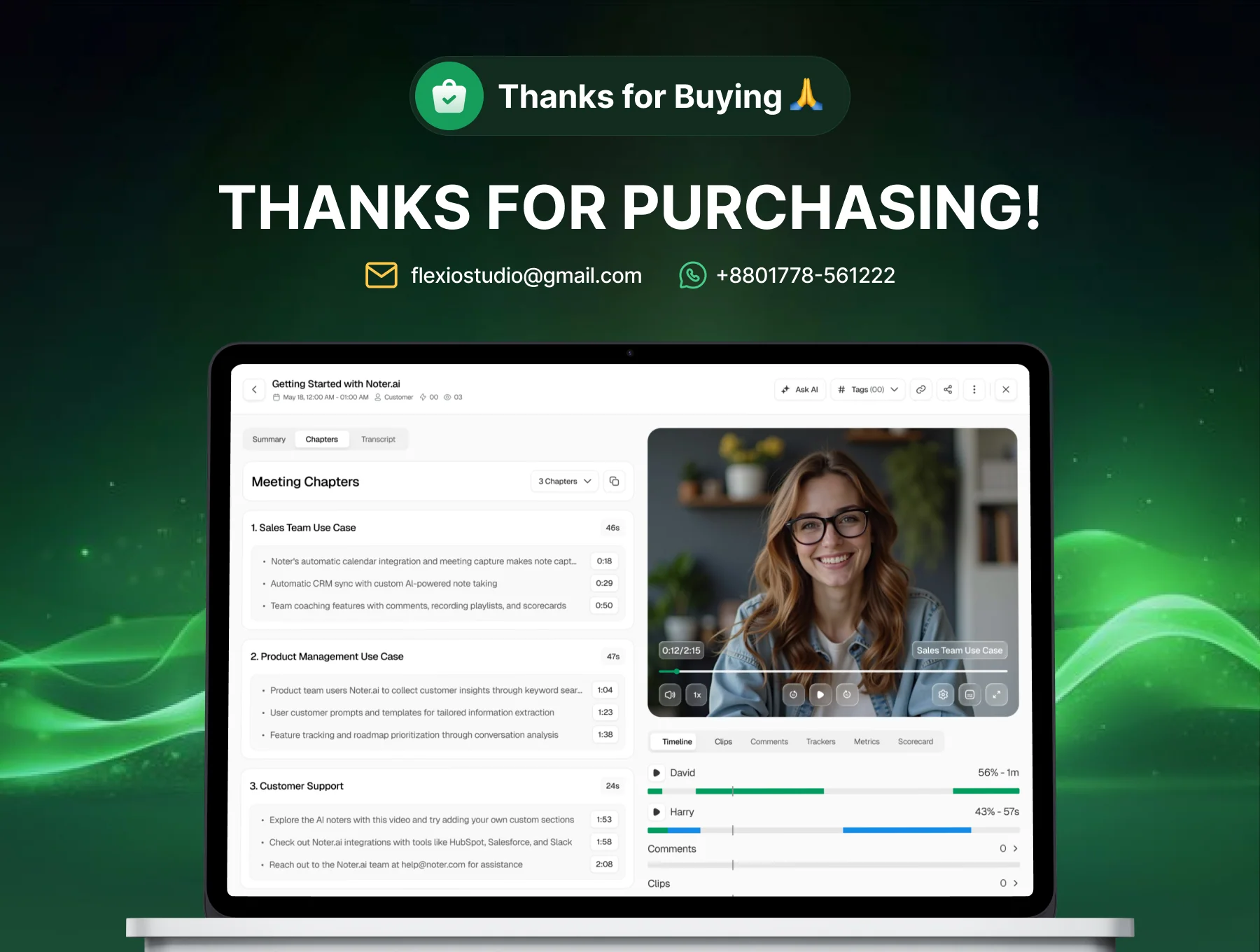 AI Agentic Notetaker Dashboard UI Kits 6