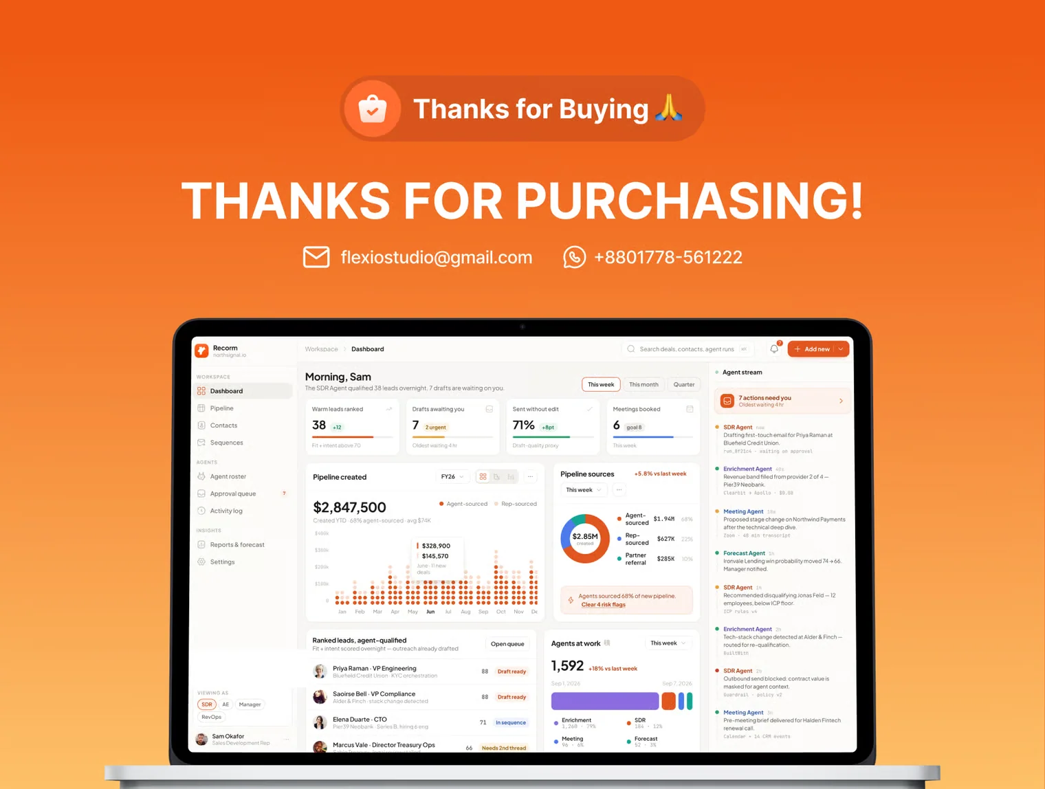Reform - AI Agentic Sales CRM UI Kit 8
