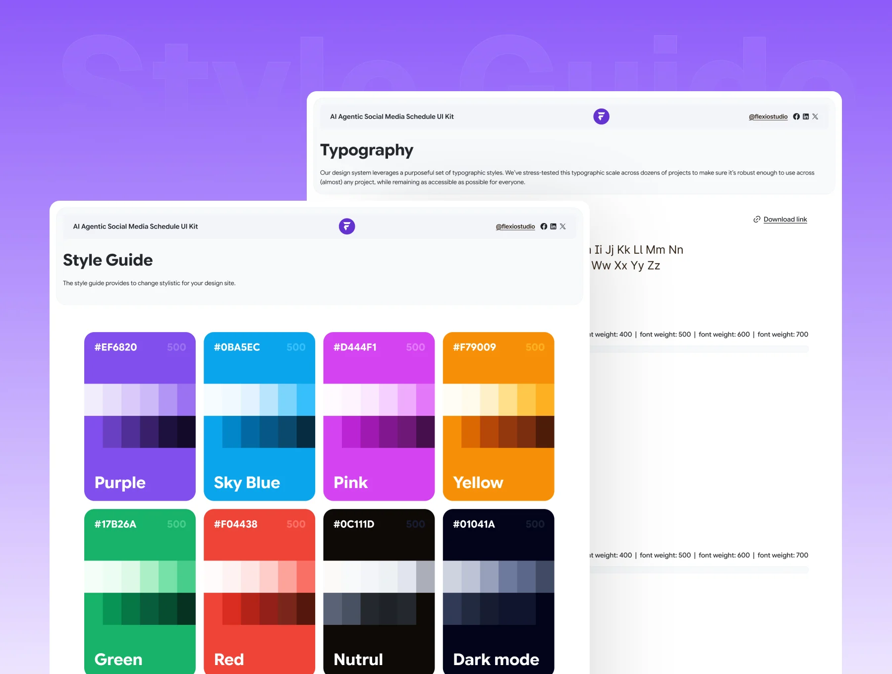 AI Agentic Social Media Schedule Management UI Kit 3