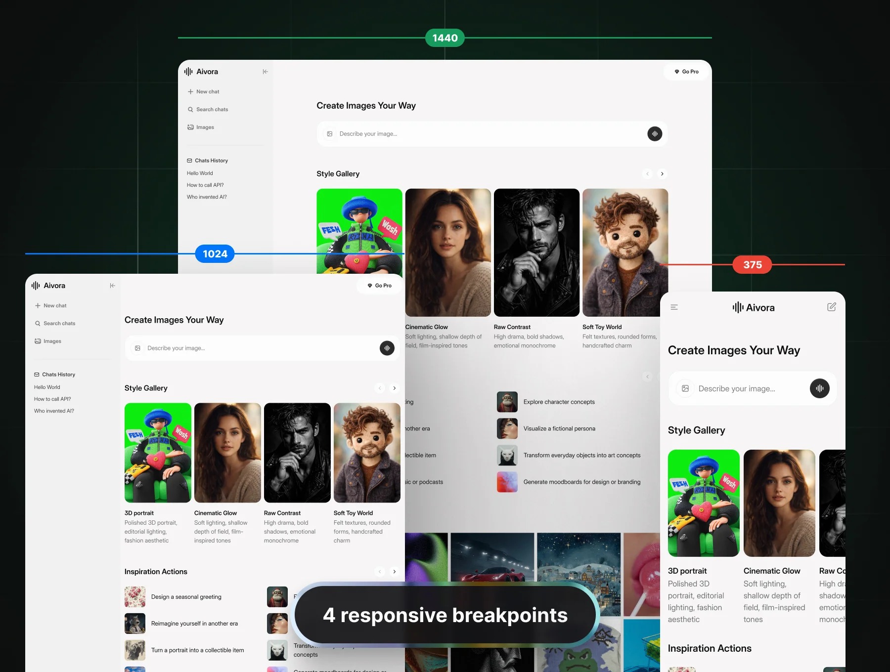 AIVORA: AI Assistant Web App UI KIT 2