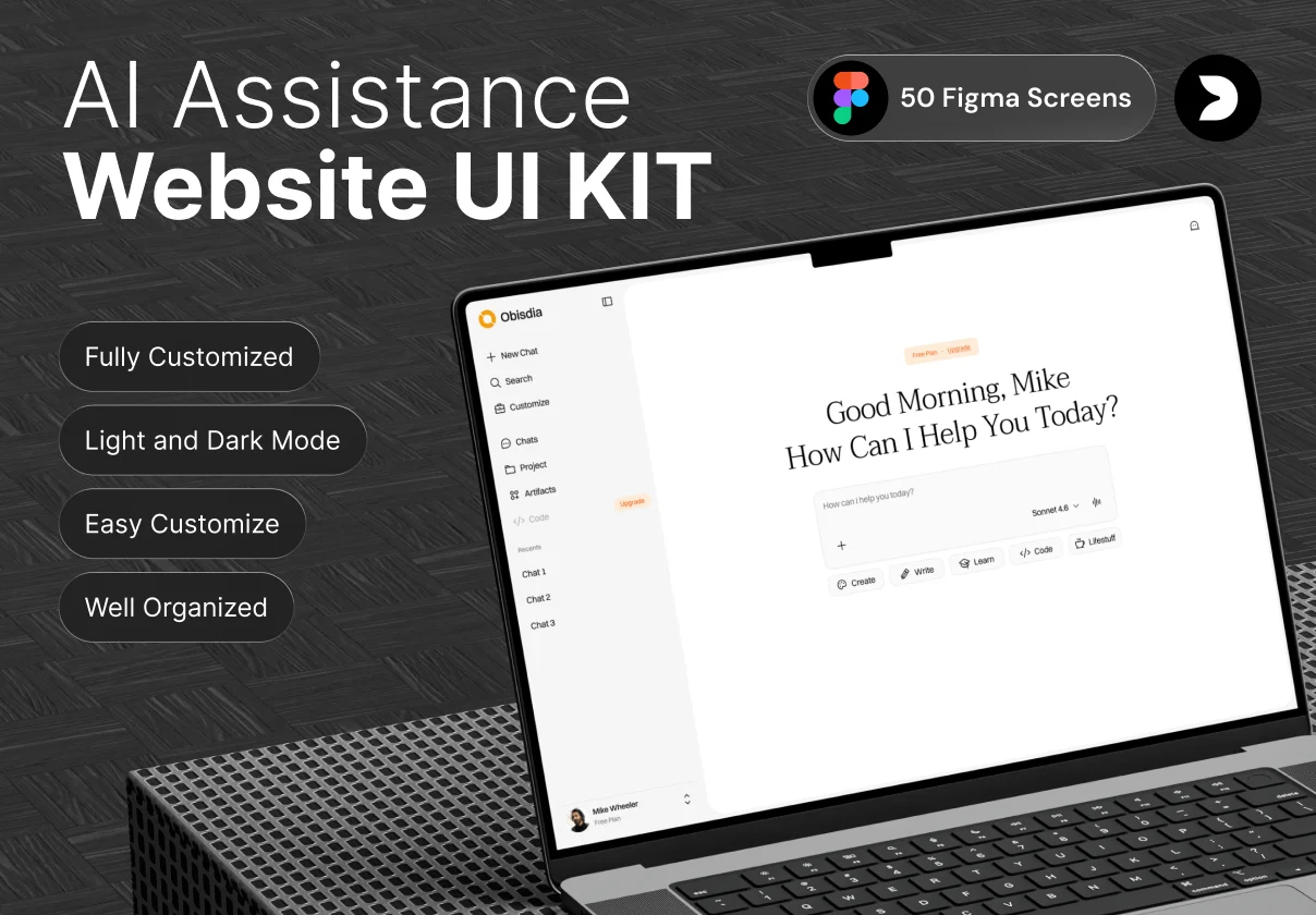 AI Assistant – Website UI Kit Vibe Coding System