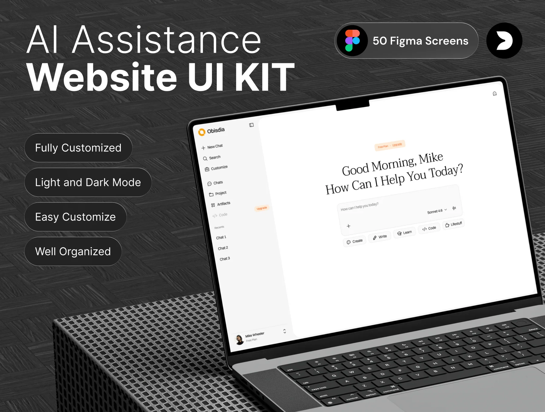 AI Assistant – Website UI Kit Vibe Coding System