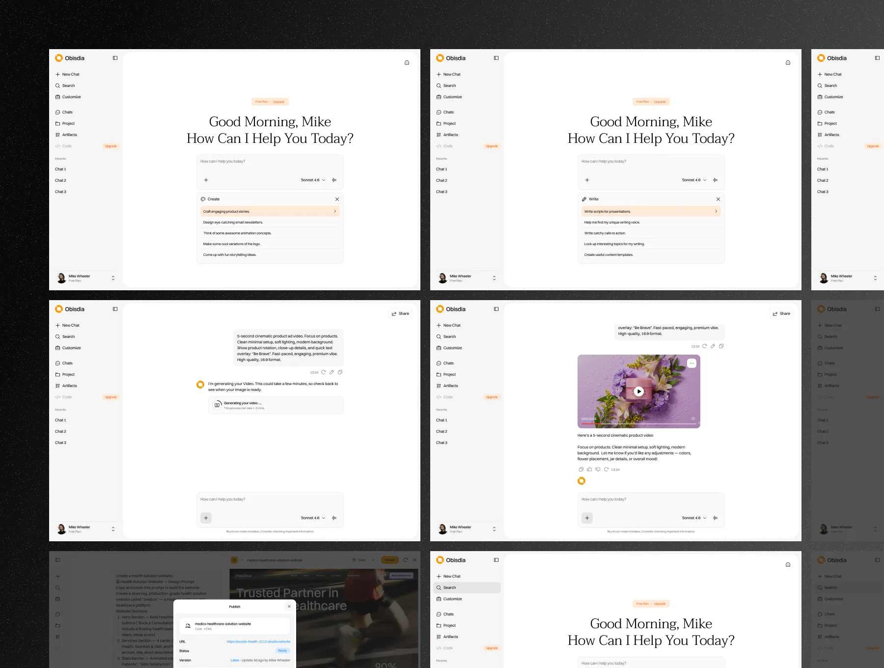 AI Assistant – Website UI Kit Vibe Coding System 6