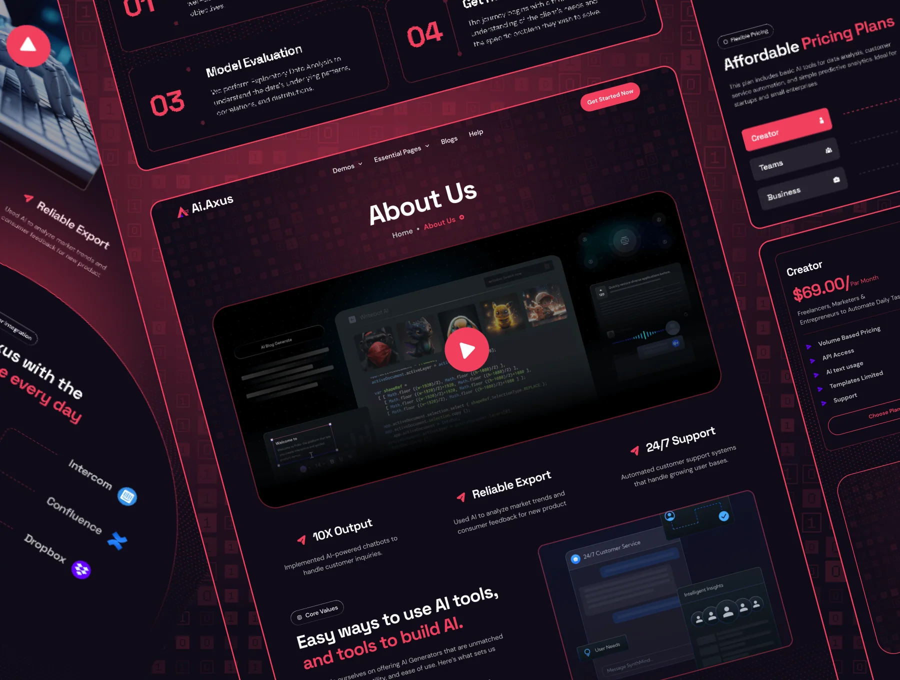 Axus - AI Agency Template 3