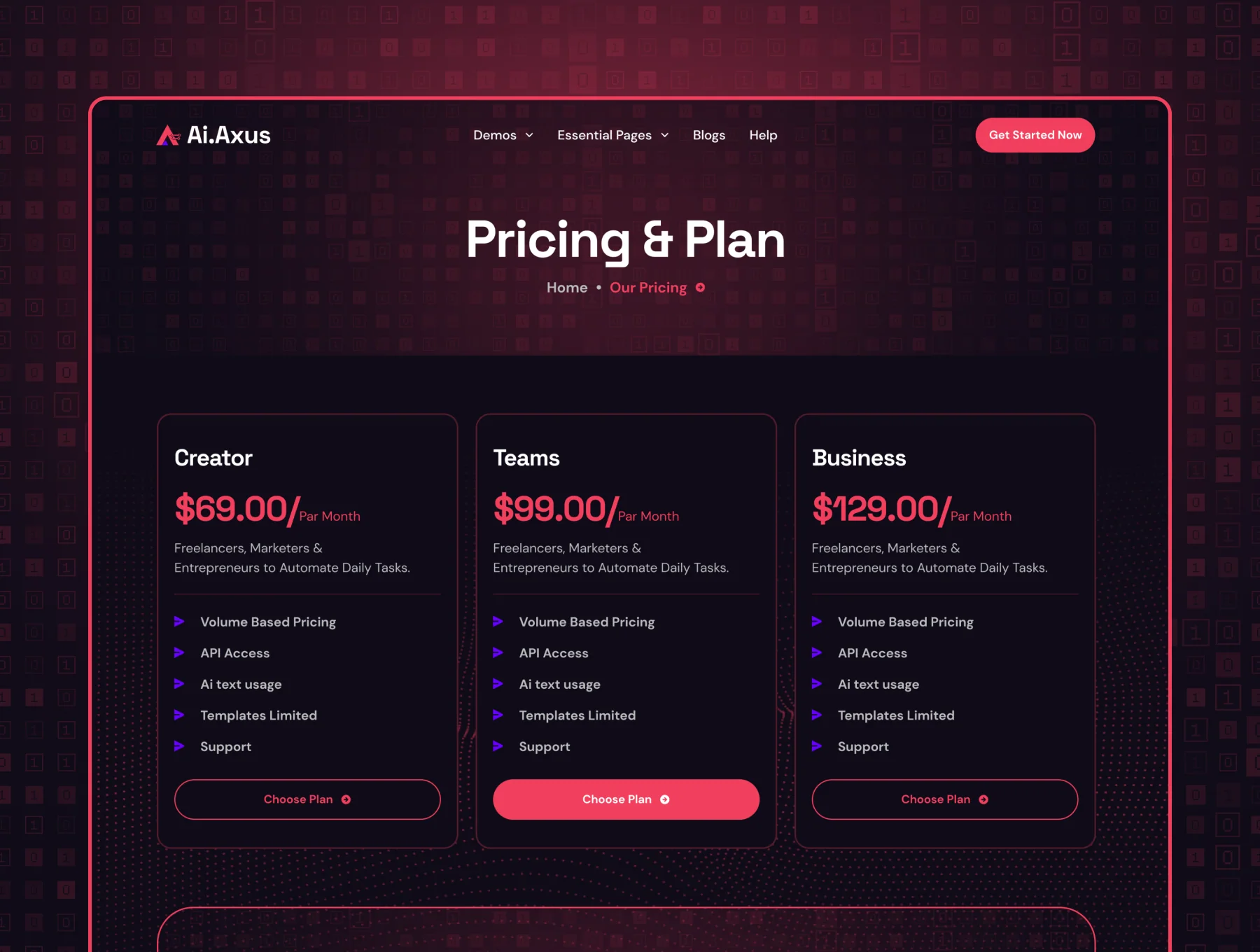 Axus - AI Agency Template 4