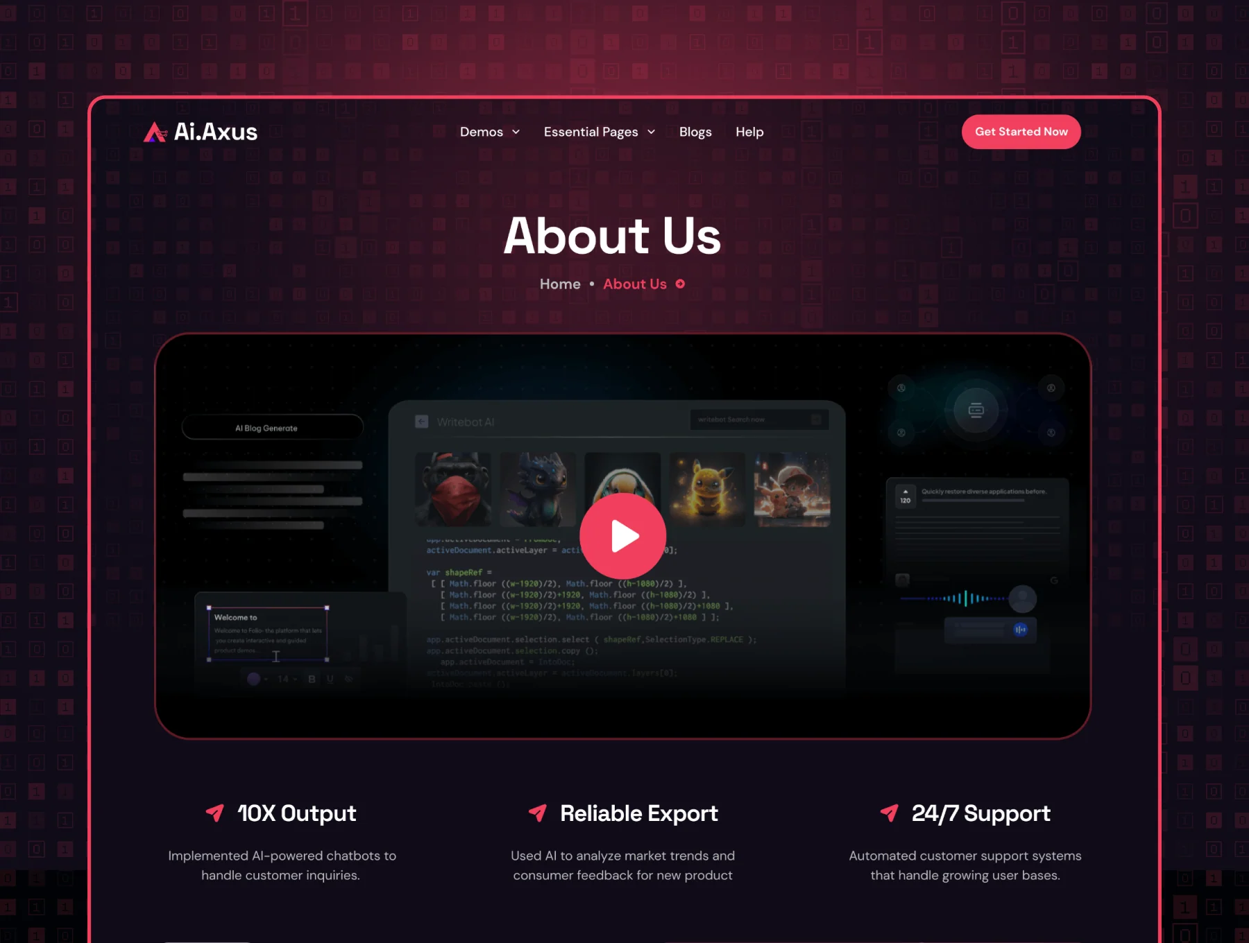 Axus - AI Agency Template 5