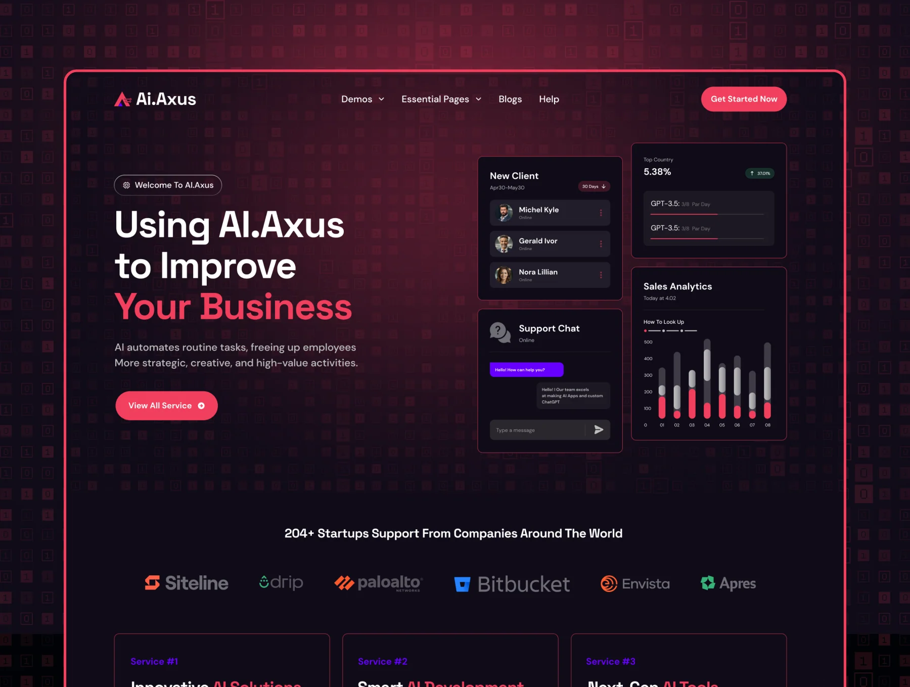 Axus - AI Agency Template 6