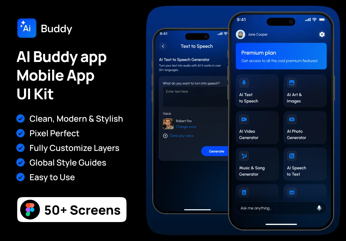 AI Buddy – Premium AI Tools UI Kit