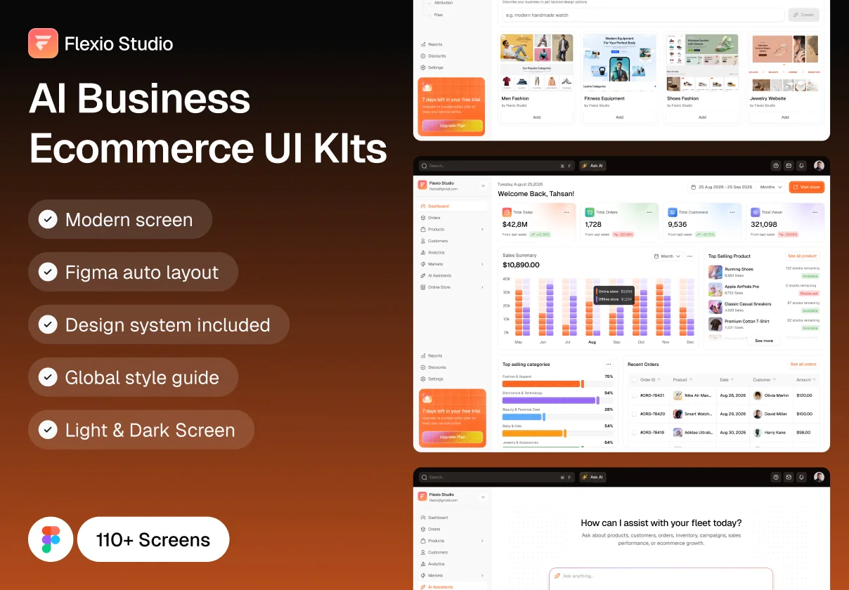 AI Business Ecommerce UI Kit