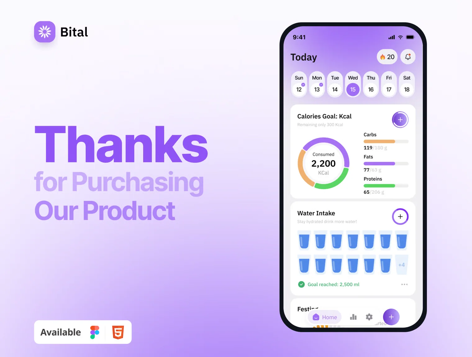 Bital - AI Calories Counter Mobile App 6
