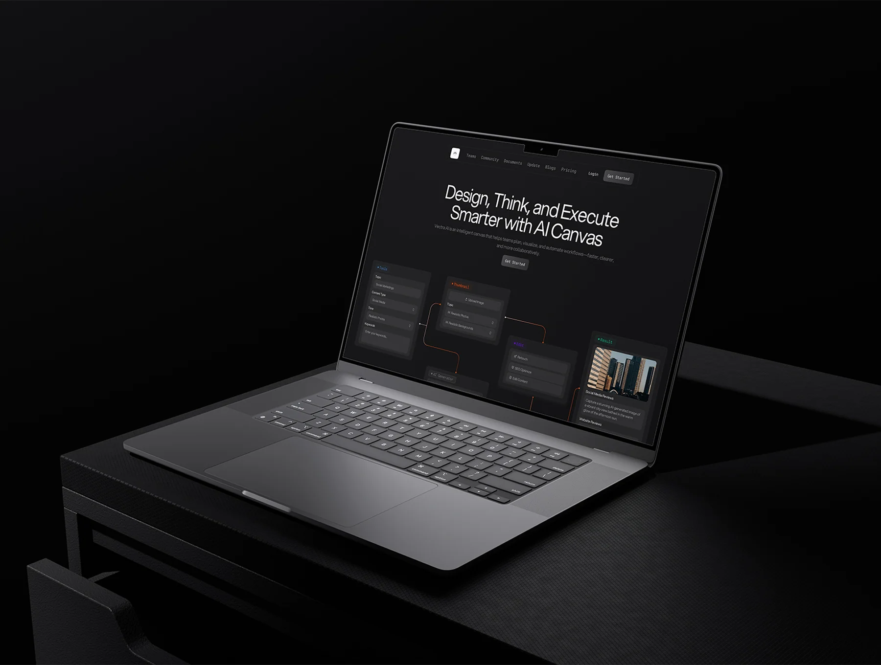 AI Canvas Website UI Kit - Vectra 6