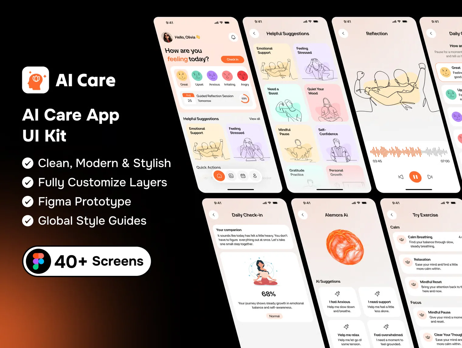 AI Care App UI Kit