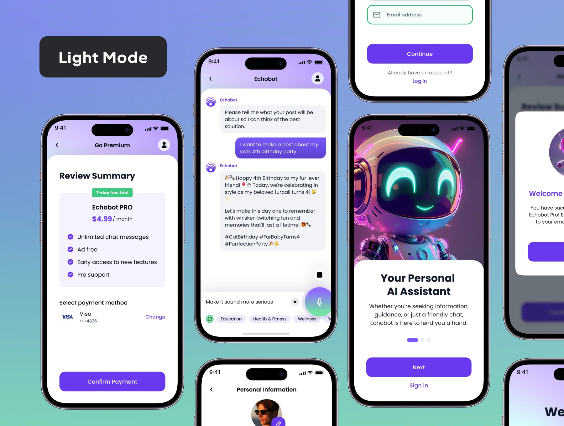 UI KIT - Mobile AI Chat bot 4