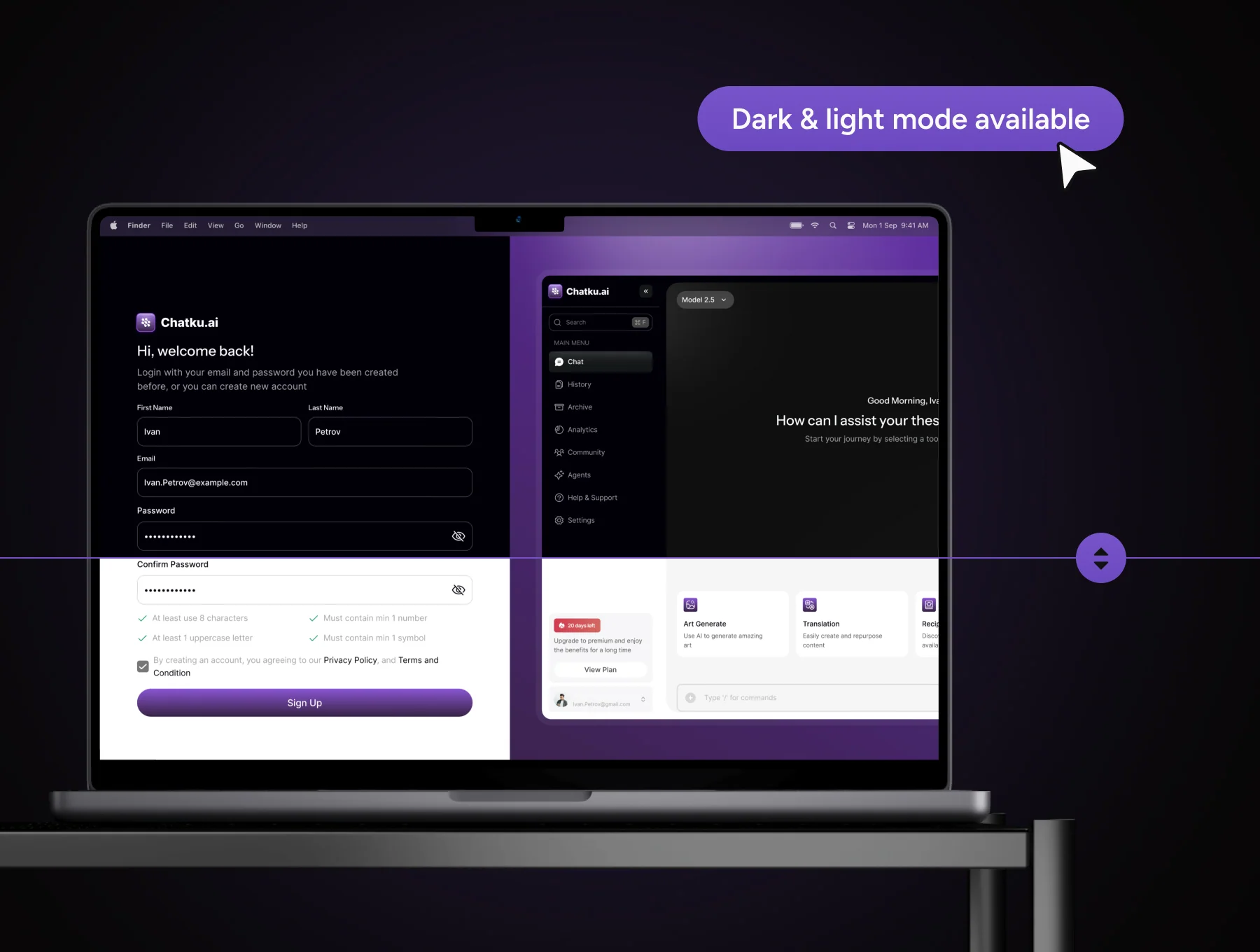 AI Chatbot SaaS Dashboard UI Kit — Chatku 6
