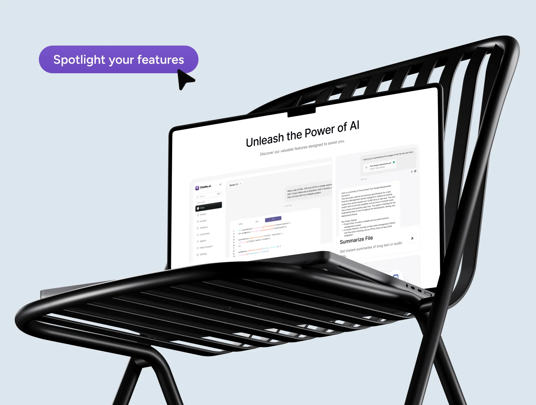 AI Chatbot SaaS Website — Chatku 4